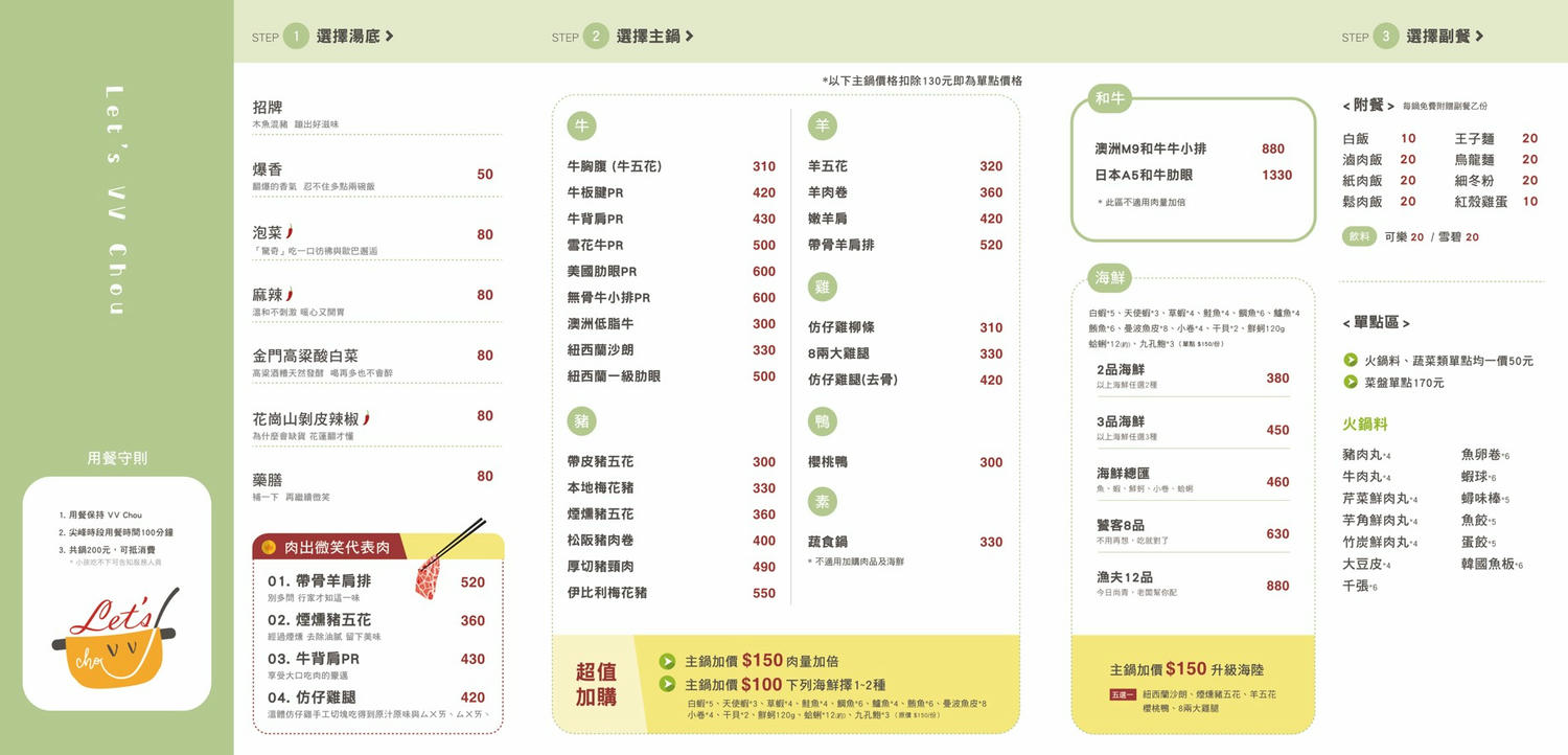 肉出微笑 Let’s V V Chou