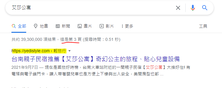 Google排行-艾莎公寓
